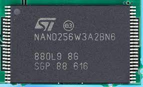 Schematic diagram of NAND flash memory cell