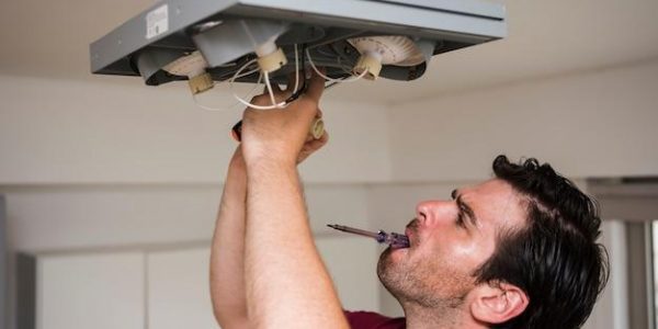 Step-by-step guide on wiring a ceiling fan with light to two switches